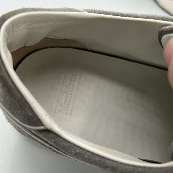 Max Mara Suede Sneakers With Small Wedge In Grey size 37.5 B24A2 - Picture 10 of 10